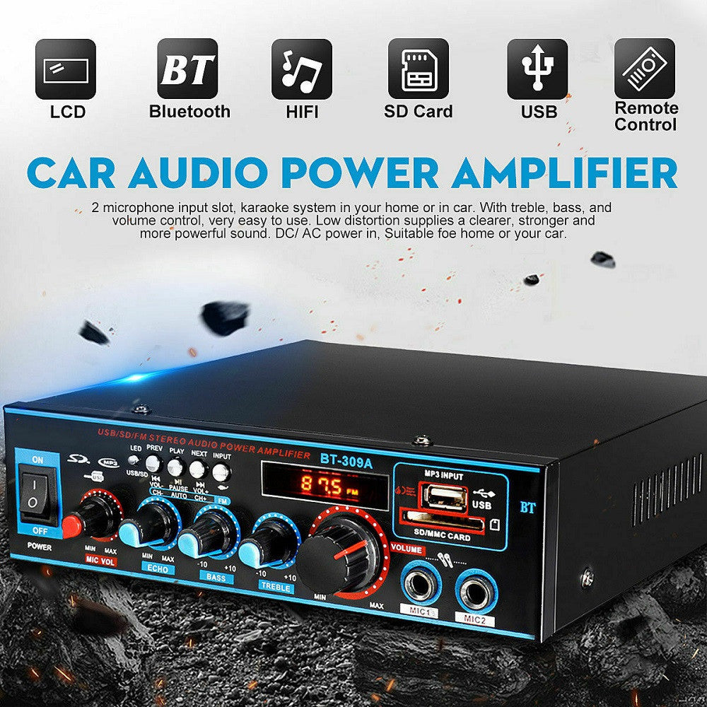 Bluetooth Verstärker für Zuhause & Auto mit Aufnahme