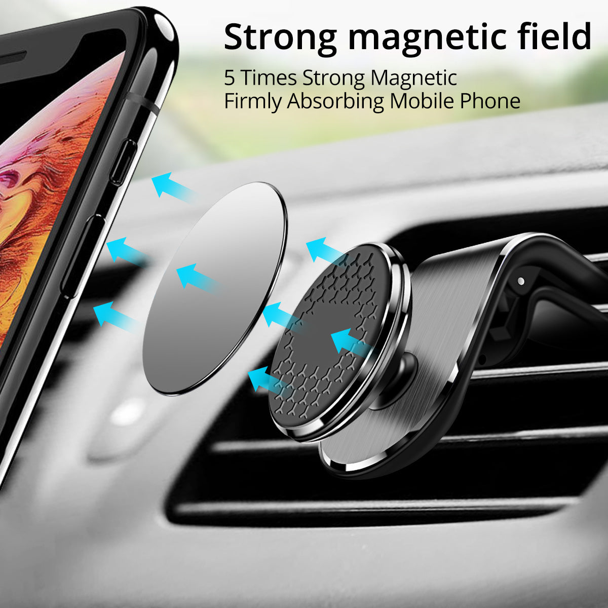 Magnetische Handyhalterung fürs Auto (Lüftung)