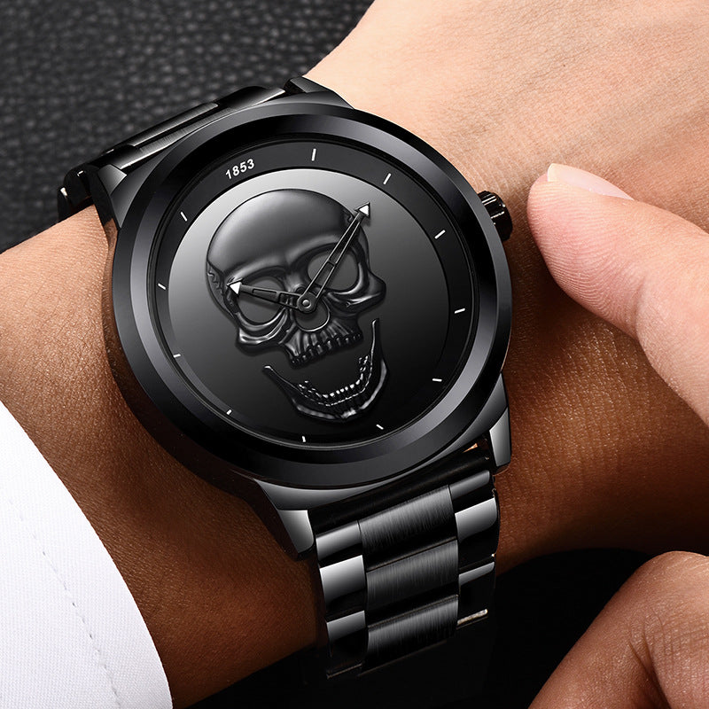 Quarzuhr mit Totenkopf-Motiv – Bild 2 | LuxeStyle