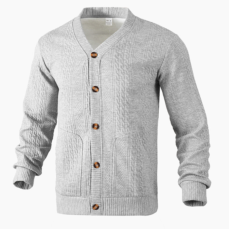 Retro-Strickjacke mit Knopfleiste