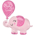 Folienballon Baby Girl Elefant