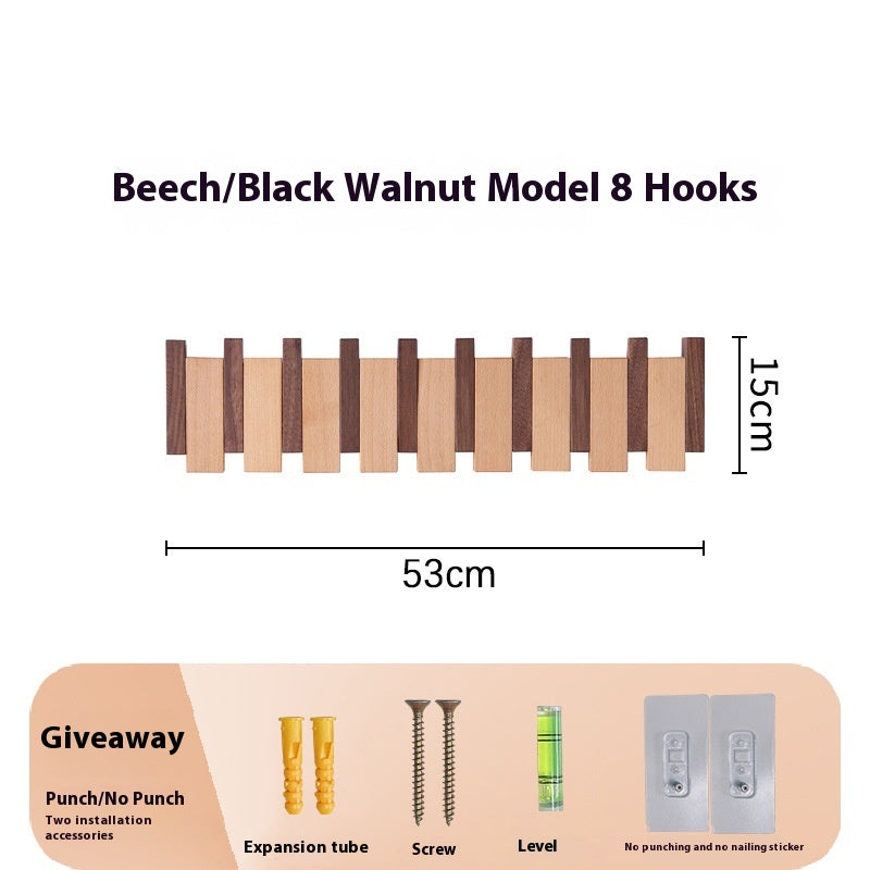 Wand-Hakenleiste aus Holz
