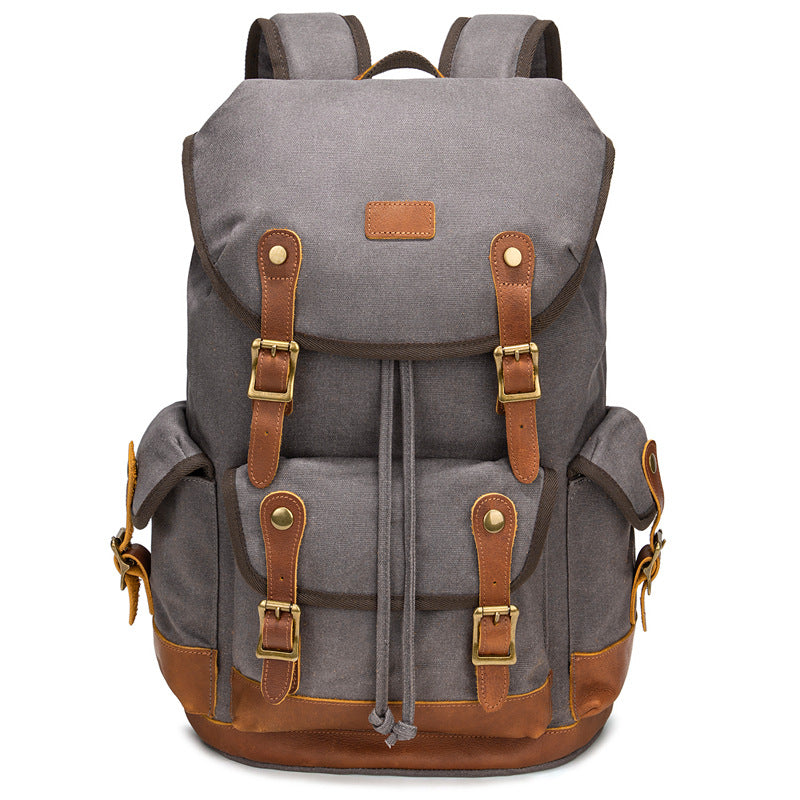 Vintage Canvas Rucksack – wasserdicht, 20-35L