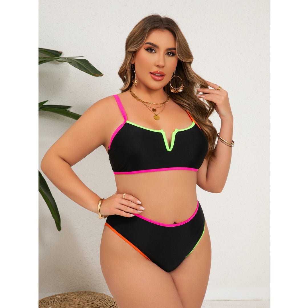 Eleganter Damen-Tankini mit hohem Hals