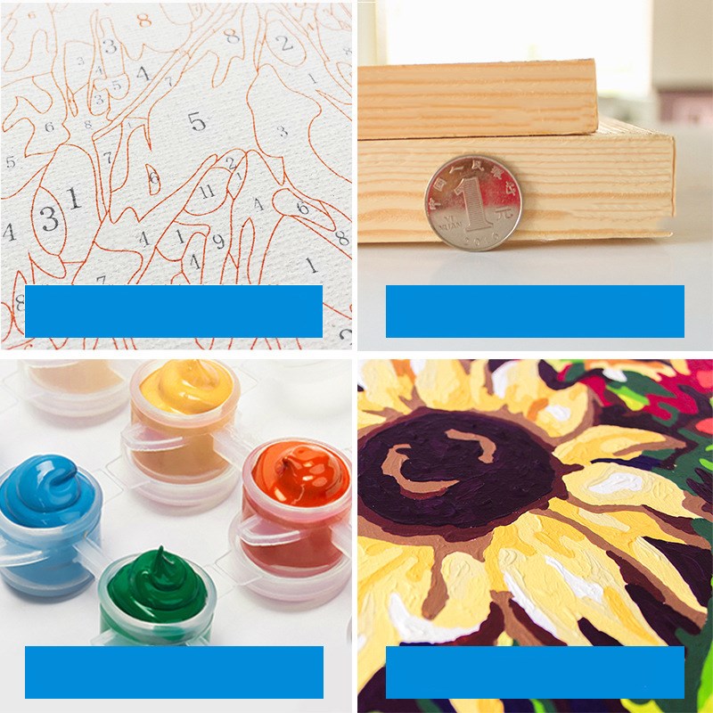 Digitaler Ölbild-Druck: Abstracte Frau und Katze | LuxeStyle