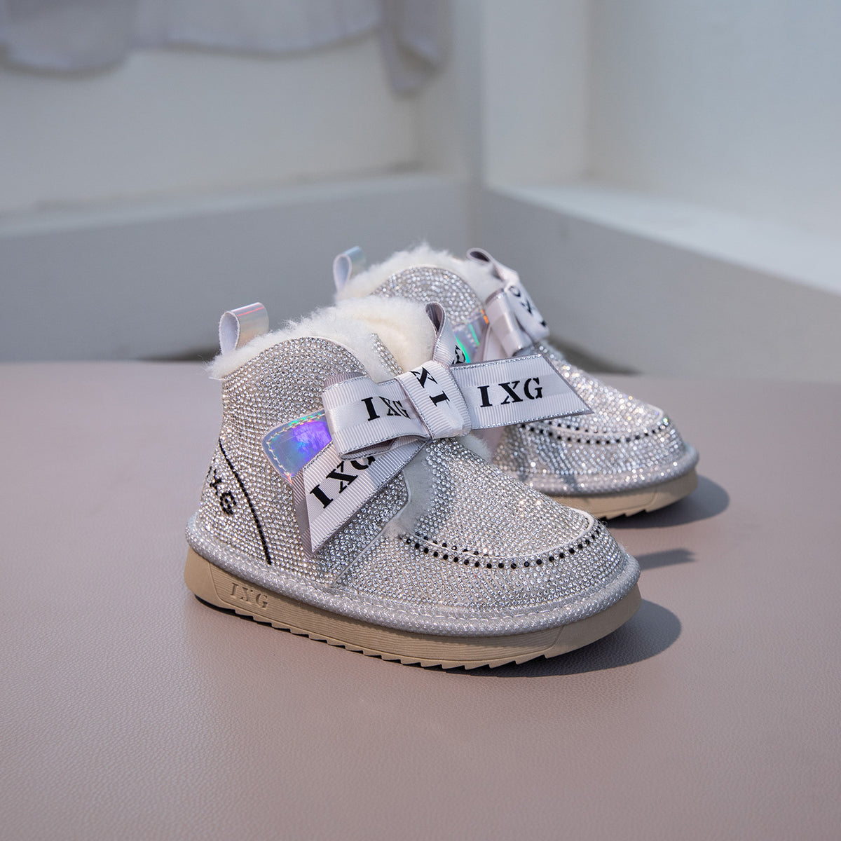 Glitzer Prinzessin Thermo-Baumwollschuhe – Bild 6 | LuxeStyle