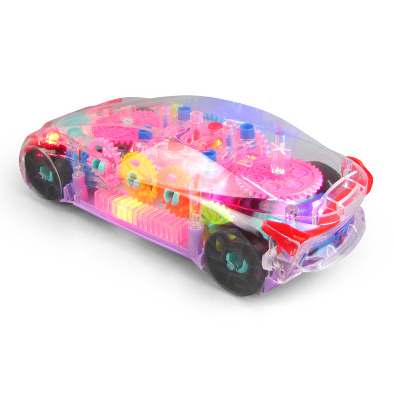 Transparentes Puzzle-Konzeptauto