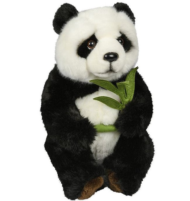 Plüsch Panda mit Blatt 28 cm