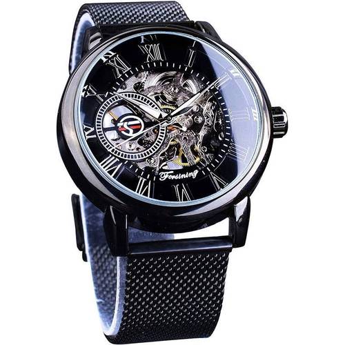 Herren Mechanikuhr mit Milanaise-Armband – Bild 12 | LuxeStyle