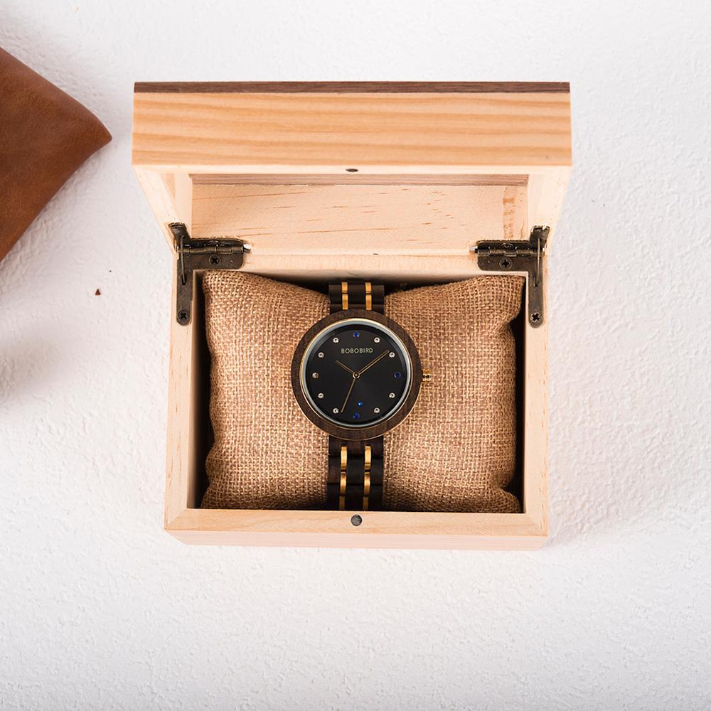 Holz-Damenuhr mit Quarzwerk | LuxeStyle
