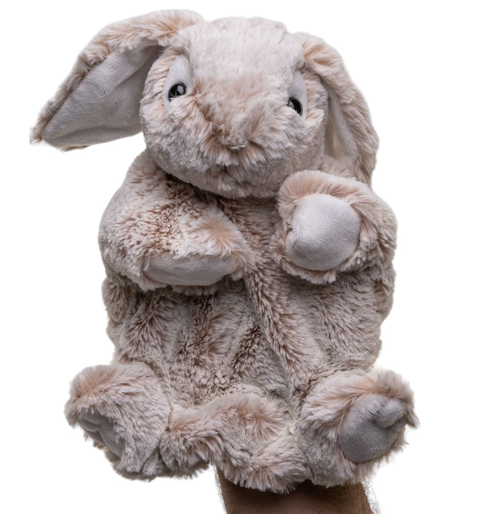 Plüsch Handpuppe Hase 25cm