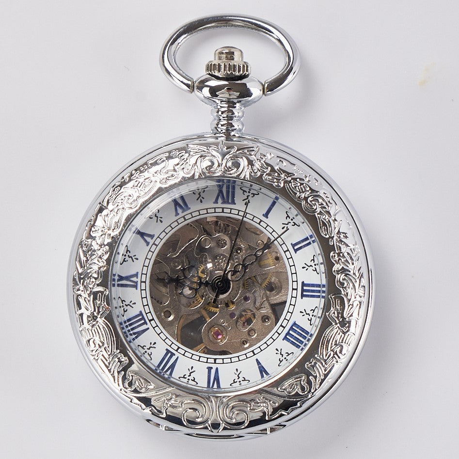 Mechanische Skelett-Taschenuhr Vintage – Ansicht 5