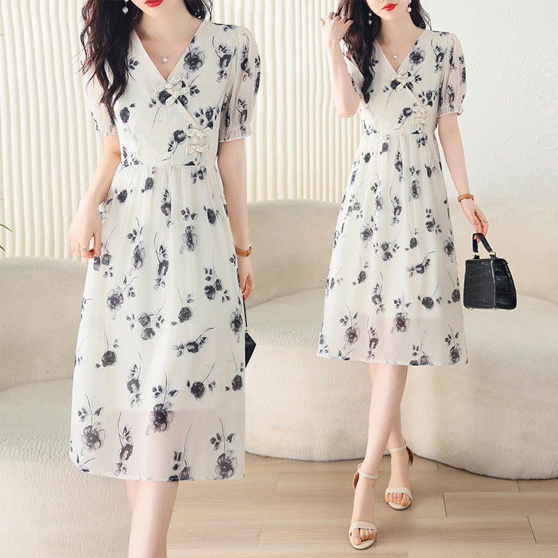 Elegantes Chiffon-Kleid