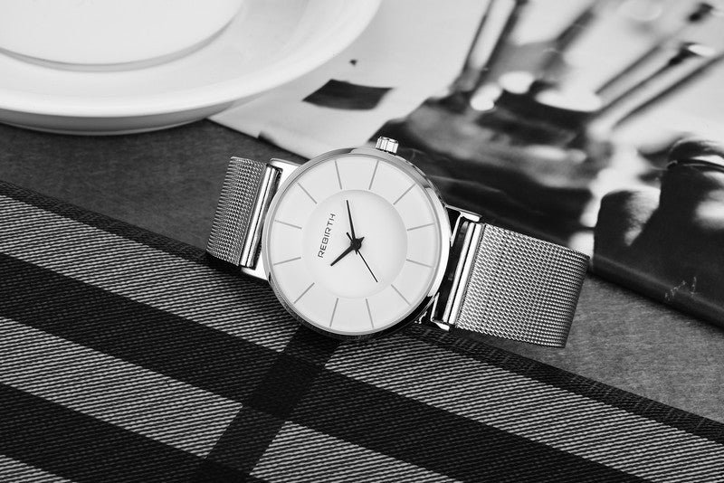 Stahlmesh-Wasserfeste Armbanduhr mit Zeiger – Bild 7 | LuxeStyle