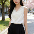 Modal-Spitzen-Camisole mit schönem Rücken