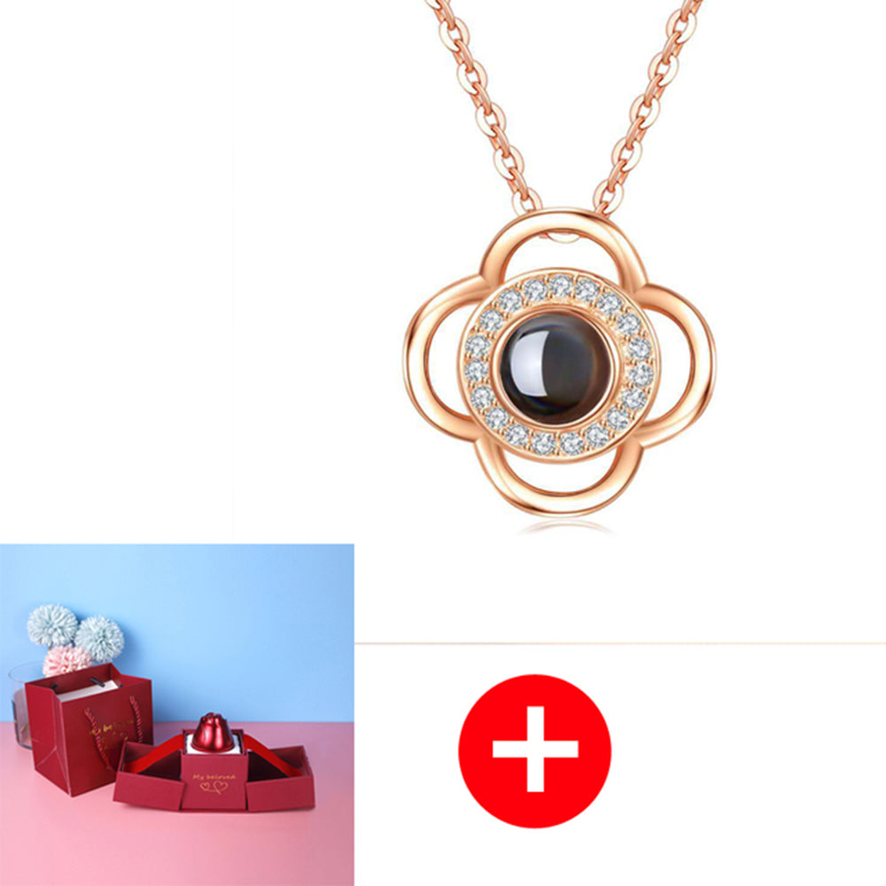 Metall-Rosen-Halskette