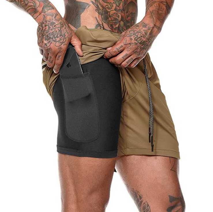Kompression-Shorts mit Taschen