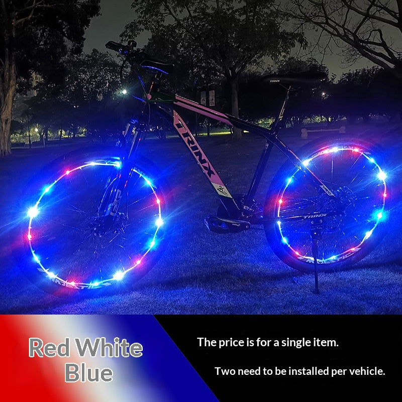 Farbige LED-Speichenlichter für Mountainbikes