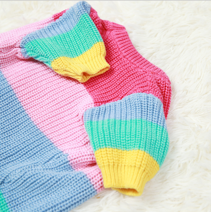 Strick-Hundepullover Regenbogen – Bild 3 | LuxeStyle