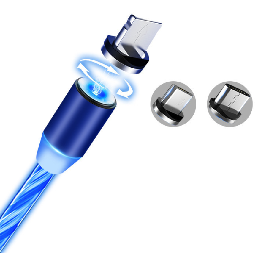 Magnetische Ladesteckdose für iPhone & Android Type-C