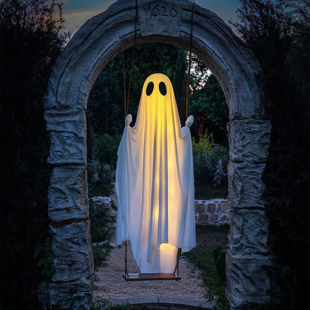 Leuchtender Halloween-Schaukelgeist