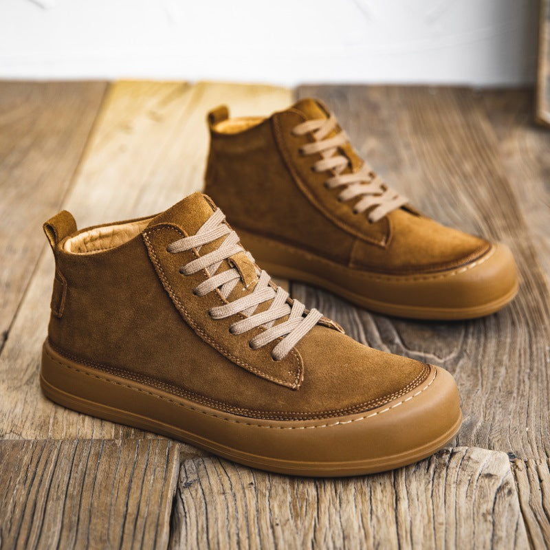 Lässige High-Top Leder Worker-Boots für Herren – Bild 9 | LuxeStyle