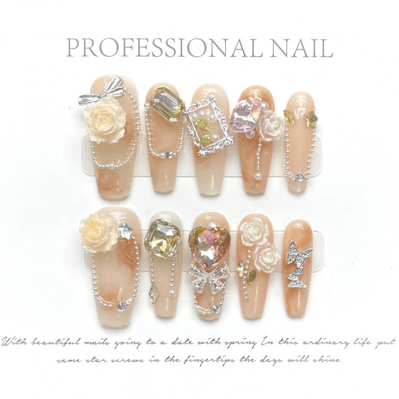 Nagelart Blumen Motiv