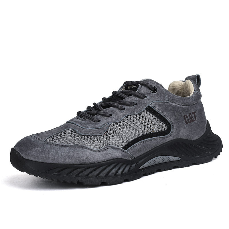 Atmungsaktiver Herren-Sneaker aus Mesh und Leder – Bild 13 | LuxeStyle
