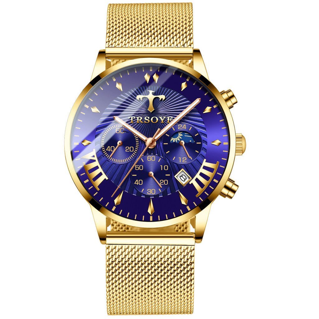 Business Quartz Herrenarmbanduhr – Luminisch, wasserdicht, 42 mm – Bild 8 | LuxeStyle