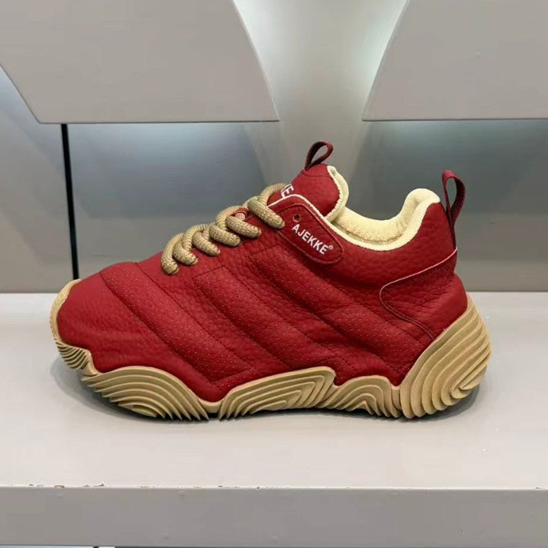 Männer Sneaker mit Fleece-Futter und dicker Sohle | LuxeStyle