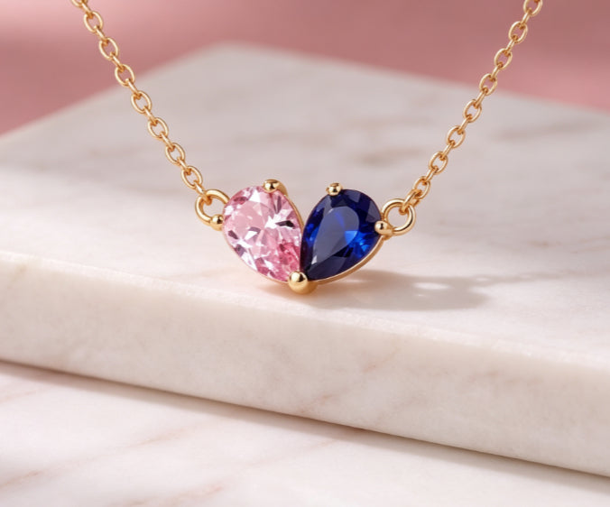 Schmuckset mit Wassertropfen-Anhänger – Bild 4 | LuxeStyle