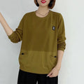 Patchwork Hoodie mit Prinzessärmeln