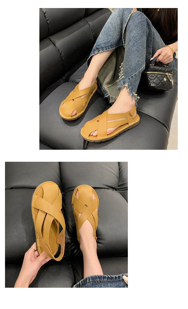 Retro-Sandalen mit Klettverschluss – Bild 10 | LuxeStyle