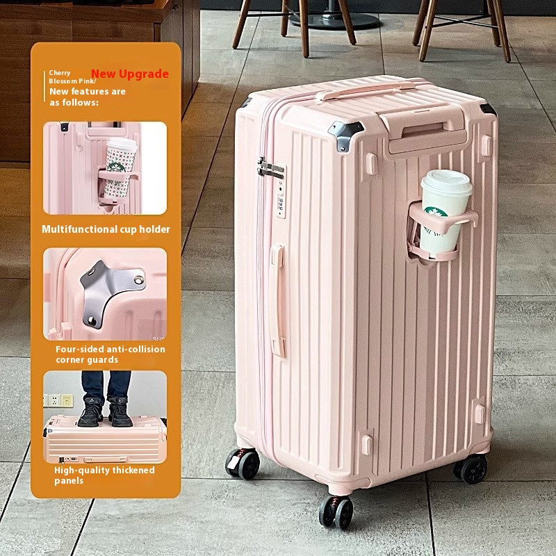Reisetrolley mit viel Stauraum und Universalrädern