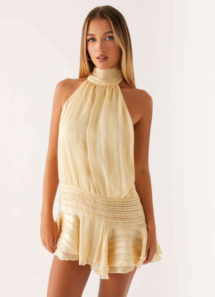 Halterkleid mit Rückenausschnitt und Schleife – Bild 2 | LuxeStyle