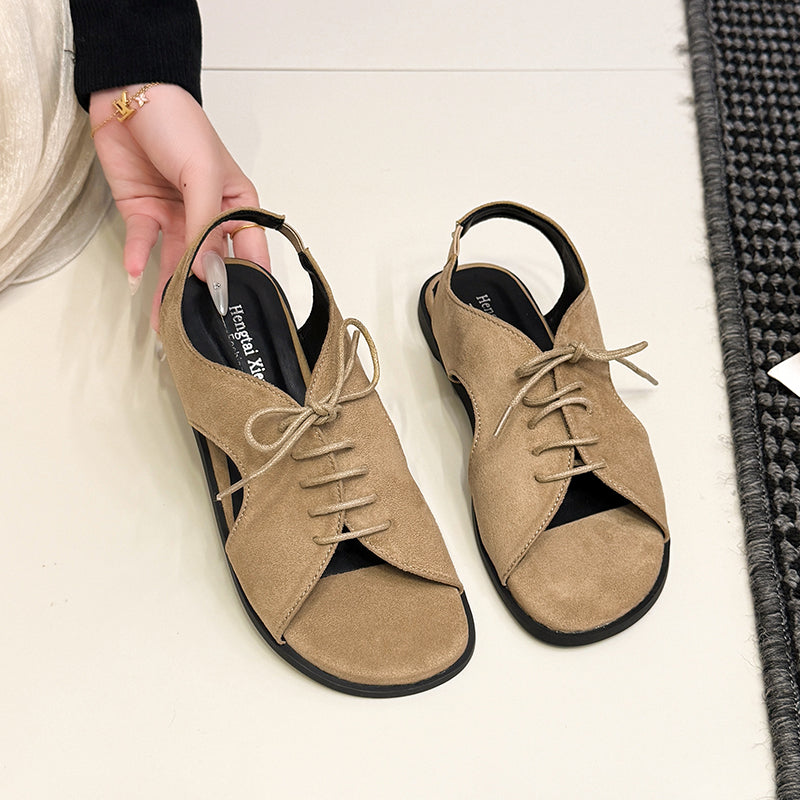 Römische Cut-Out Sandalen mit Schlupfriemen – Strandflips für Damen
