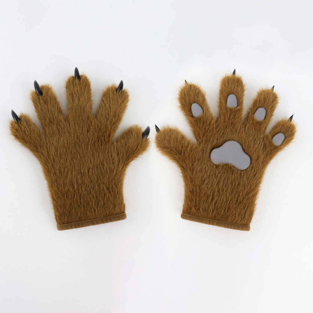 Katzenpfoten-Handschuhe Plüsch