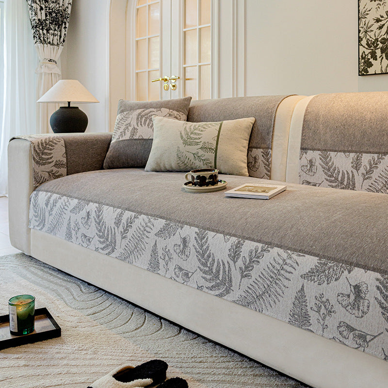 Chenille Sofaüberzug – Rutschfest & Ganzjährig