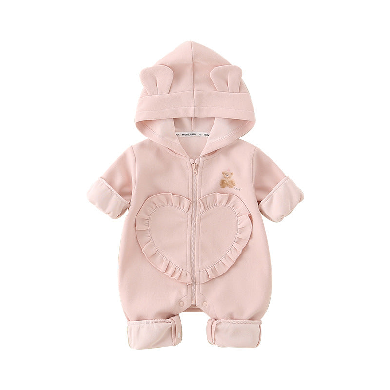 Baby Mädchen Cartoon-Reissverschluss-Kleid | LuxeStyle