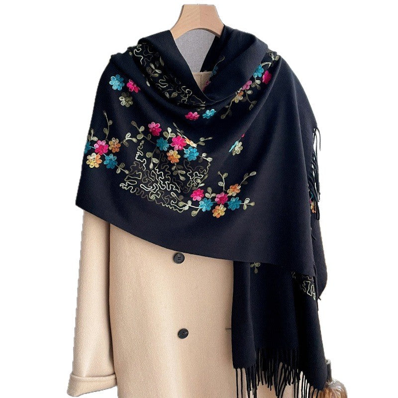 Langer Tassel-Schal aus Polyester, 200 × 70 cm | LuxeStyle