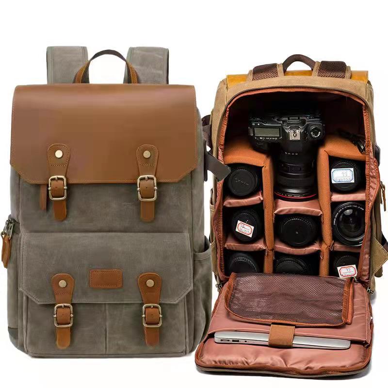 Wasserdichter Canvas Rucksack mit grosser Kapazität – Bild 5 | LuxeStyle