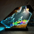 Nachtlicht aus Holz und Resin