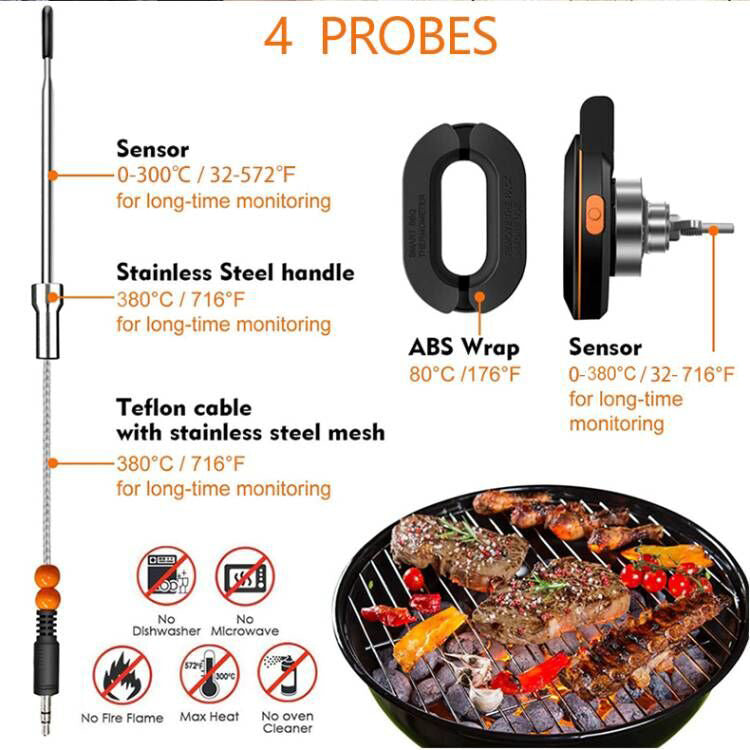 Kabelloses Bluetooth Grill-Thermometer – Bild 6 | LuxeStyle