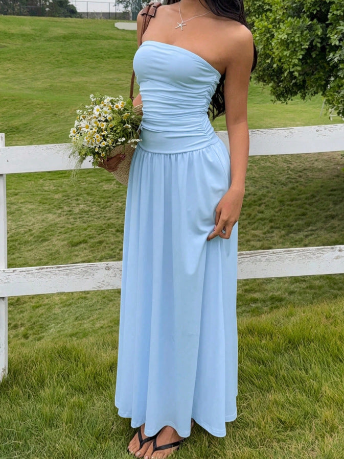 A-Linien Strandkleid mit Rockfalten – Bild 2 | LuxeStyle
