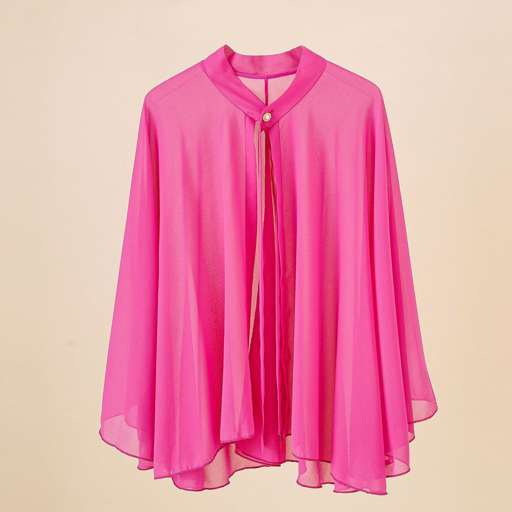 Kurzer Cardigan aus Chiffon mit UV-Schutz