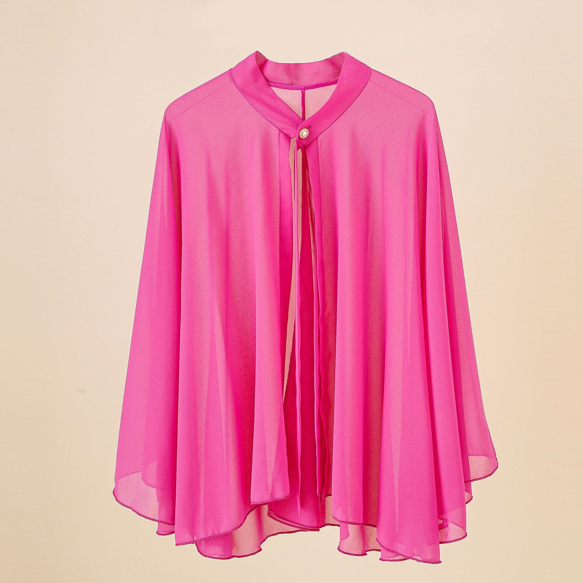 Kurzer Cardigan aus Chiffon mit UV-Schutz