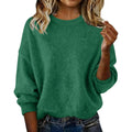 Damen Pullover Rundhals Loose Fit