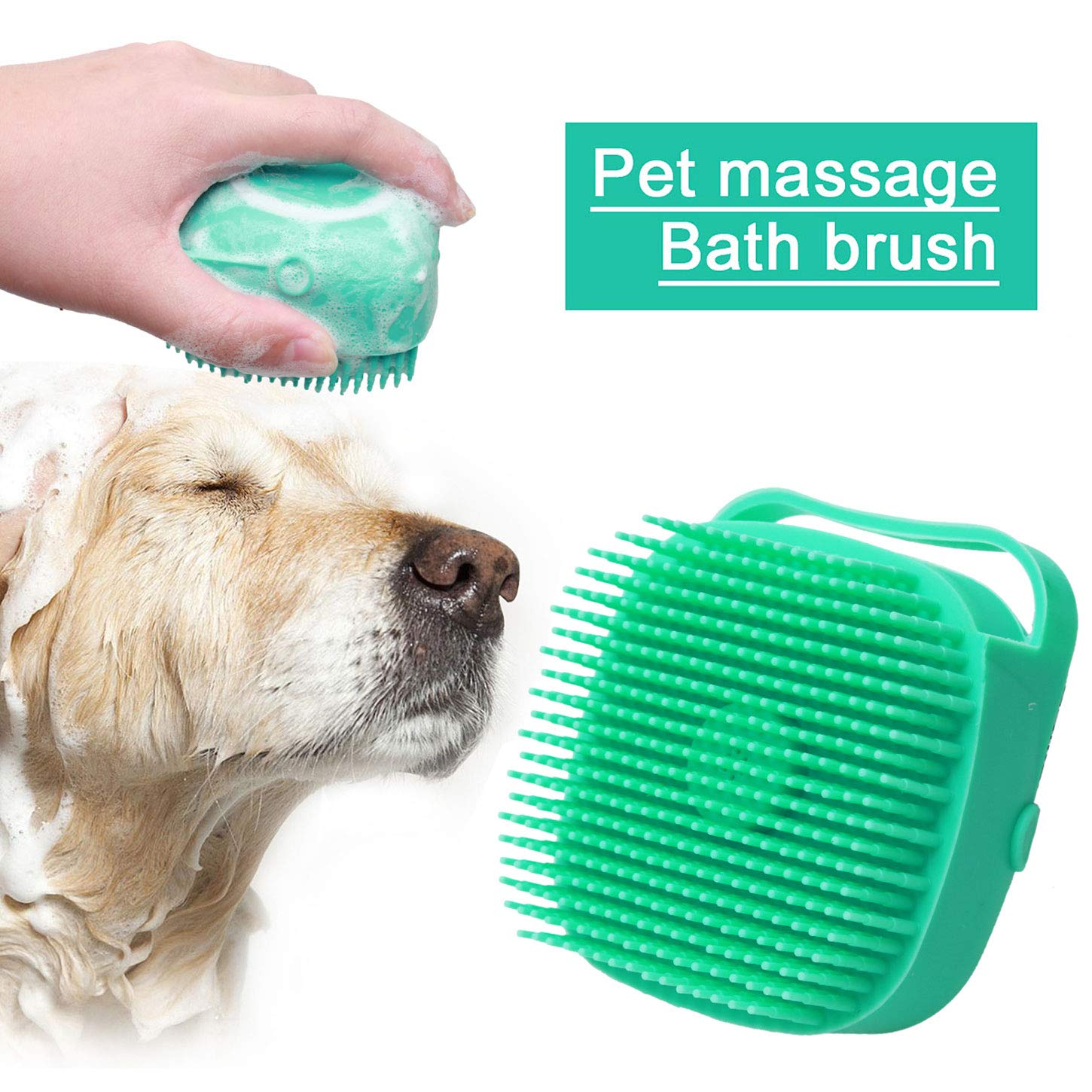2-in-1 Badebürste mit Massage für Hunde & Katzen