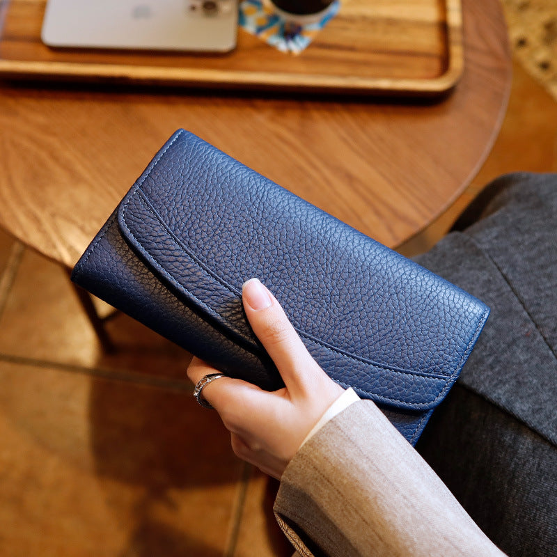 Handtasche aus echtem Leder – Clutch – Bild 13 | LuxeStyle