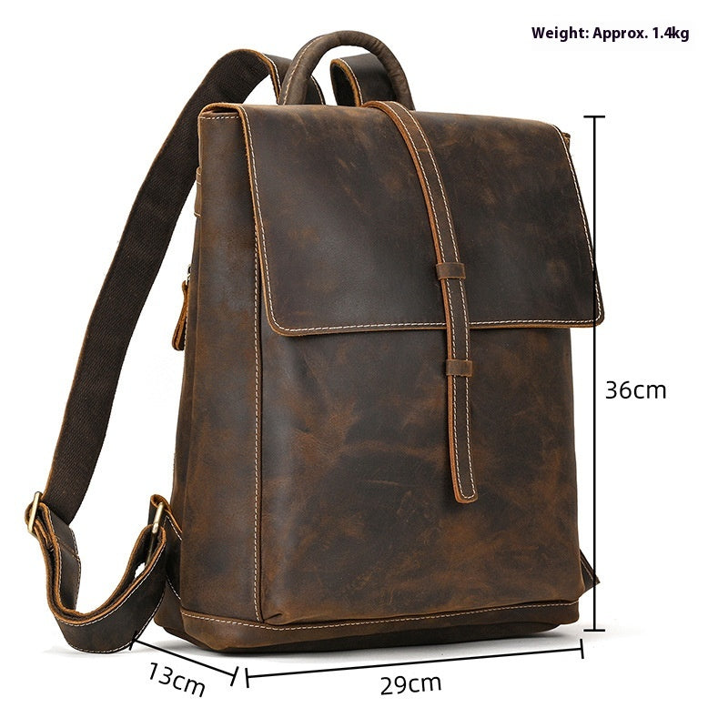 Lederrucksack im Retro-Stil – Bild 5 | LuxeStyle